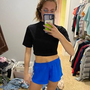 Black turtle neck short sleeve